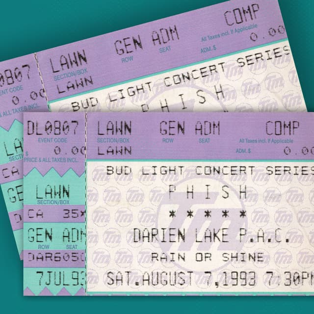 8/7/93 Darien Lake Performing Arts Center, Darien Center, NY (Live) cover
