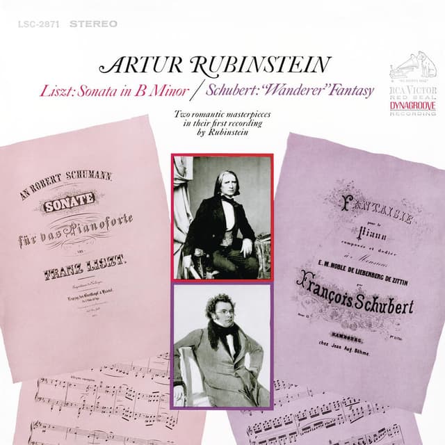 Liszt: Piano Sonata in B Minor, S. 178 - Schubert: Fantasy in C Major, D. 760 "Wanderer" cover