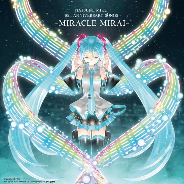 HATSUNE MIKU 10th ANNIVERSARY SONGS -MIRACLE MIRAI- cover