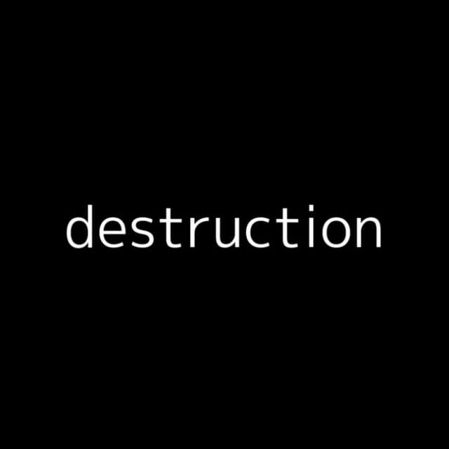 destruction cover