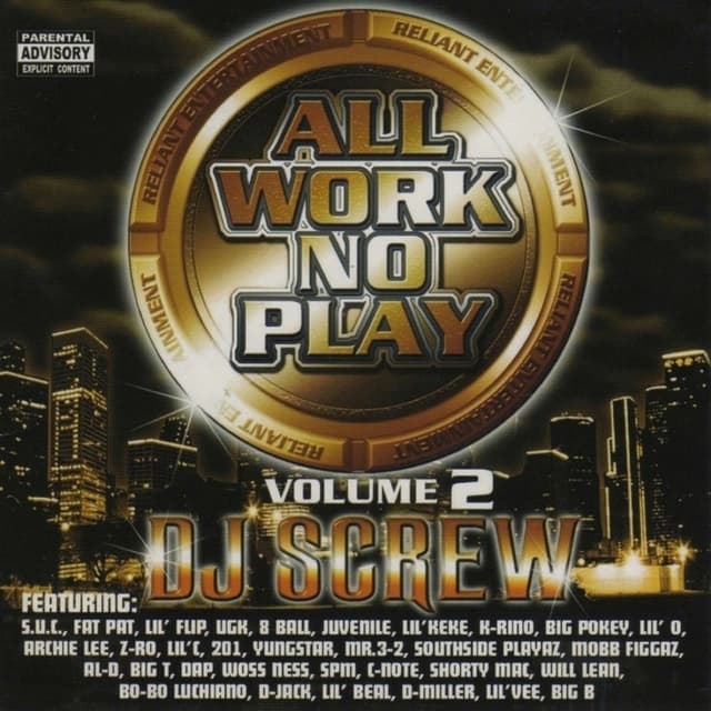 All Work No Play, Vol. 2 (Screwed/AWNP) cover