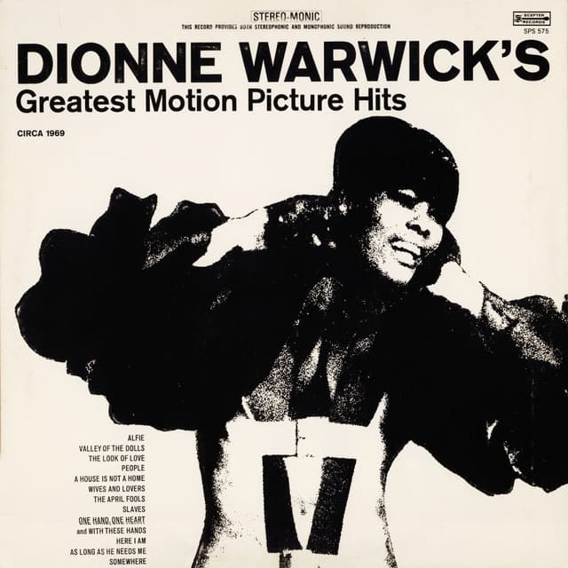 Dionne Warwick's Greatest Motion Picture Hits cover