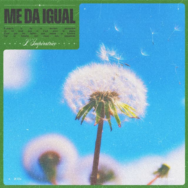 Me Da Igual cover
