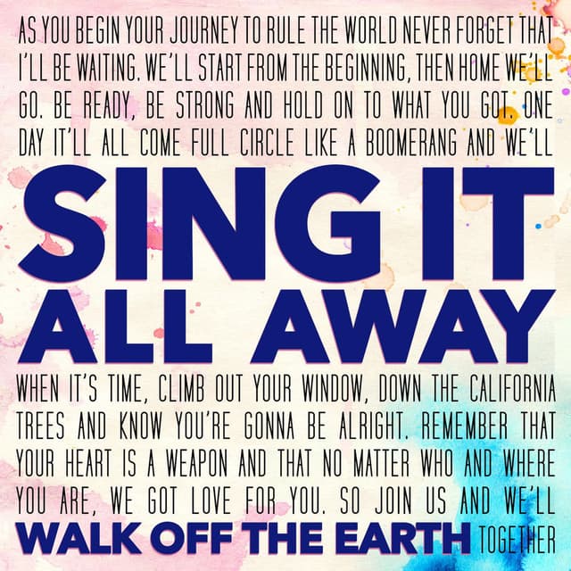 Sing It All Away cover