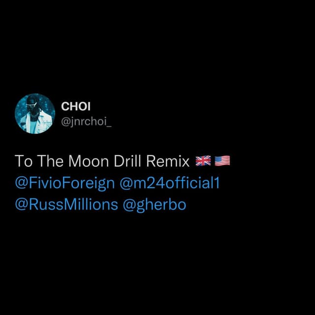 TO THE MOON (feat. Fivio Foreign, Russ Millions & Sam Tompkins) (Drill Remix) cover