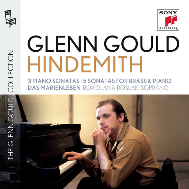 Glenn Gould plays Hindemith: 3 Piano Sonatas; 5 Sonatas for Brass & Piano; Das Marienleben cover