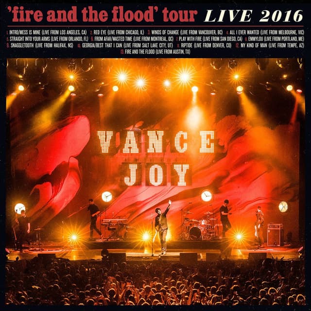 Fire and the Flood Tour Live 2016 cover