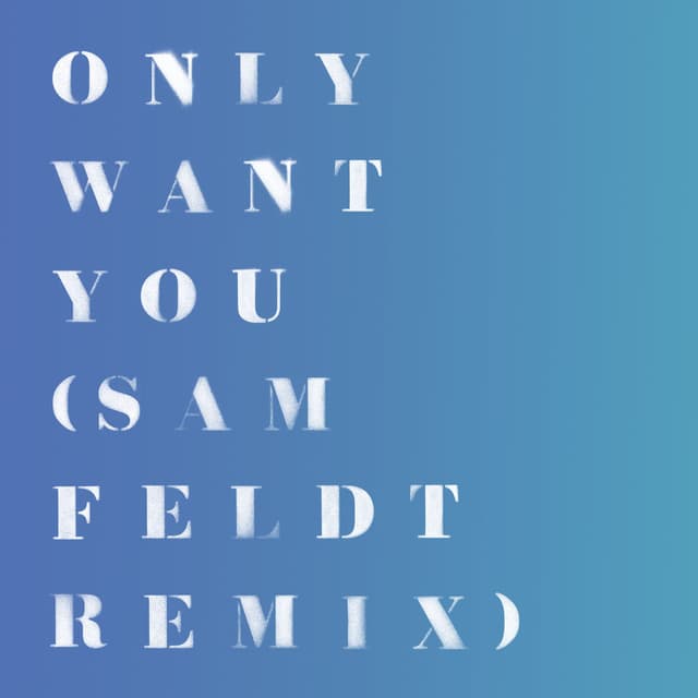 Only Want You (Sam Feldt Remix) cover