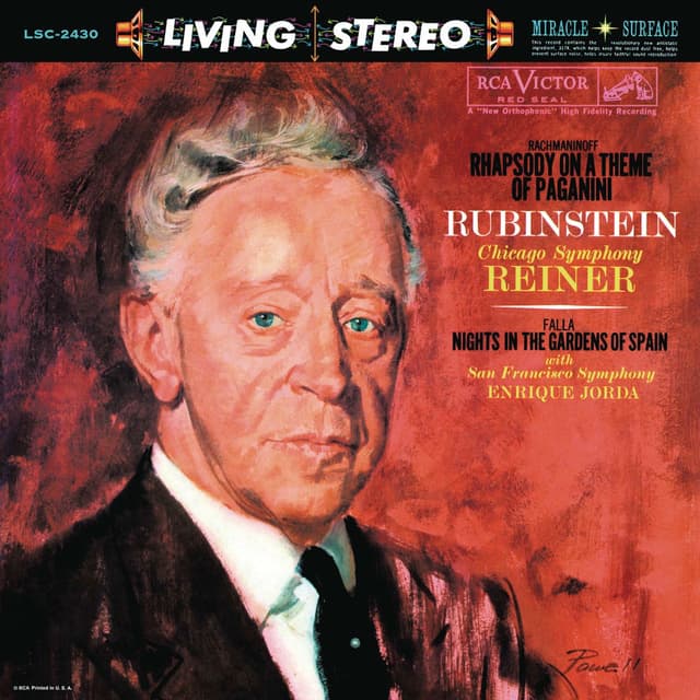 Rachmaninoff: Rhapsody on a Theme of Paganini, Op. 43 - de Falla: Nights in the Gardens of Spain cover