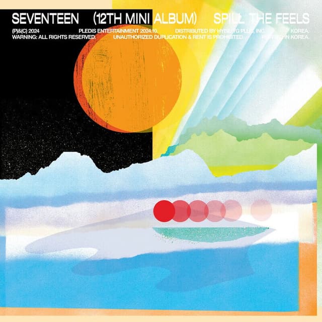 SEVENTEEN 12th Mini Album 'SPILL THE FEELS' cover