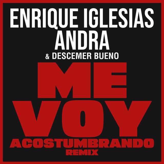 Me Voy Acostumbrando cover