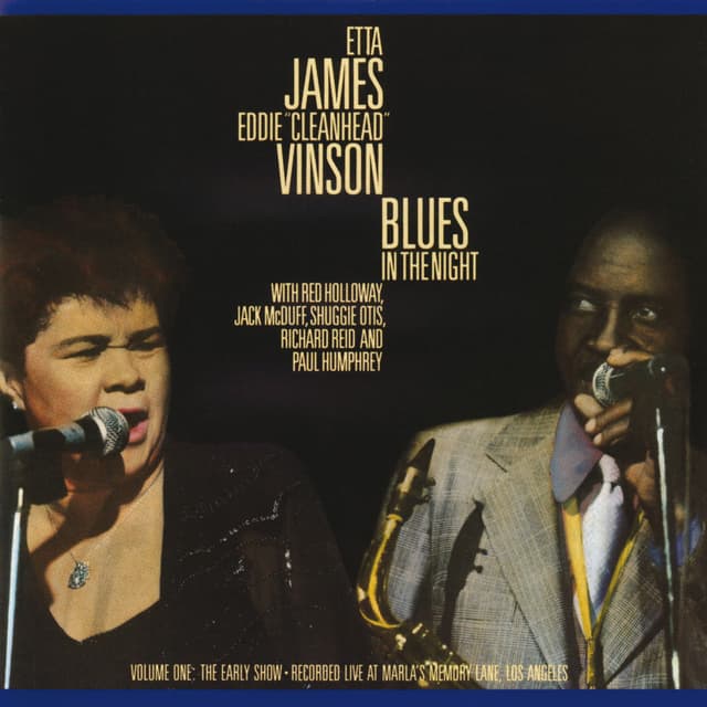 Blues In The Night, Vol. 1: The Early Show (Live) cover