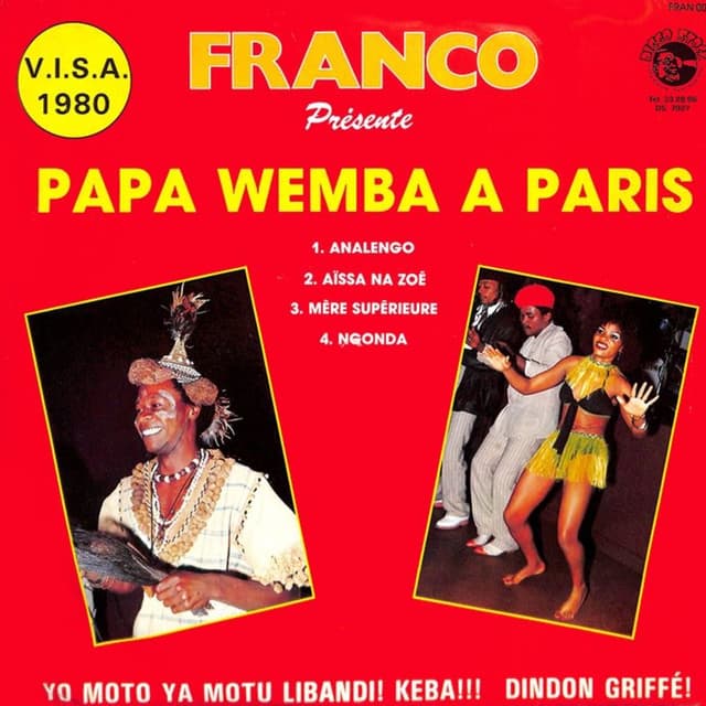 Franco présente Papa Wemba à Paris cover