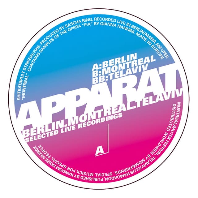 Berlin, Montreal, Tel Aviv cover