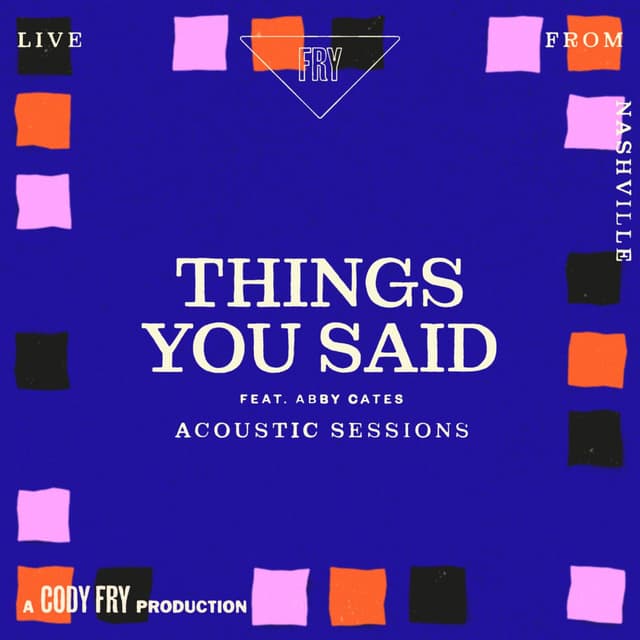 Things You Said (acoustic Sessions / live From Nashville) cover