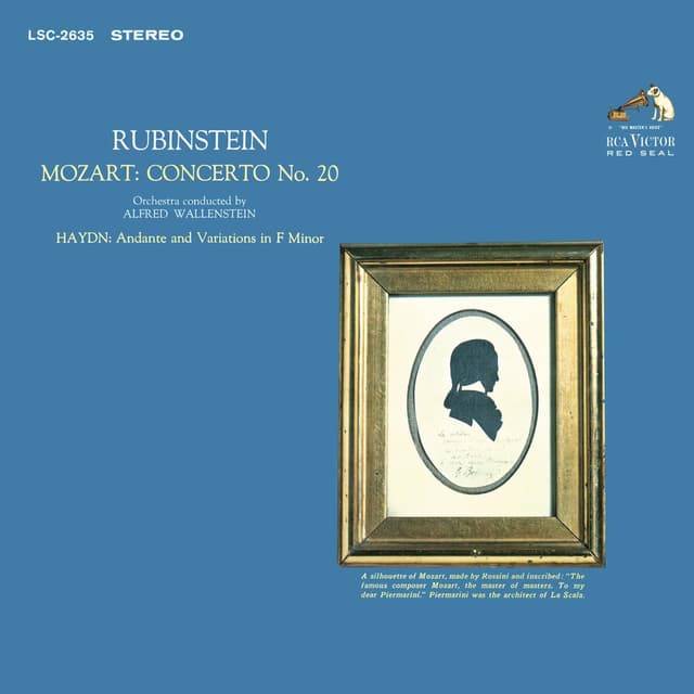 Mozart: Piano Concerto No. 20 in D Minor, K. 466 - Haydn: Andante and Variations in F Minor, Hob. XVII:6 cover