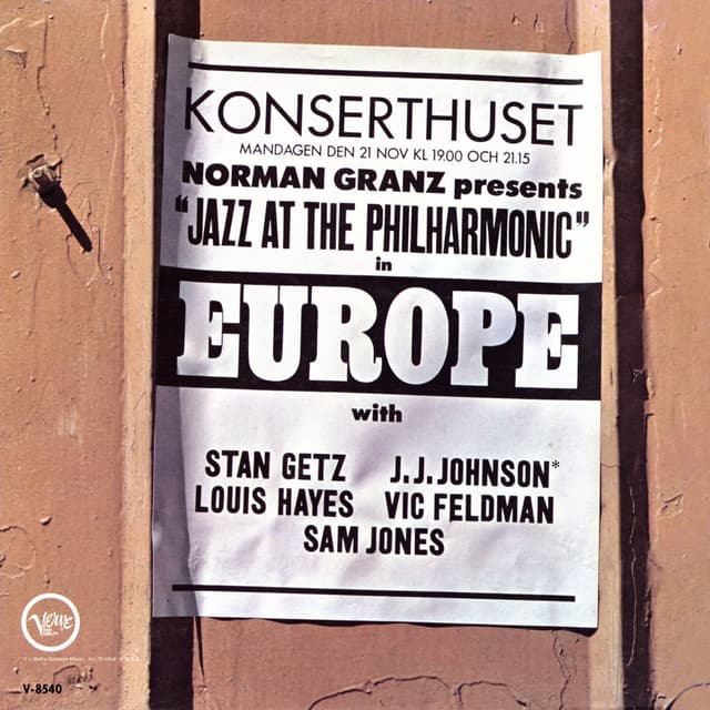 Jazz At The Philharmonic In Europe (Live) cover