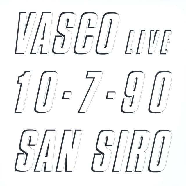 Vasco Live 10.7.90 San Siro cover