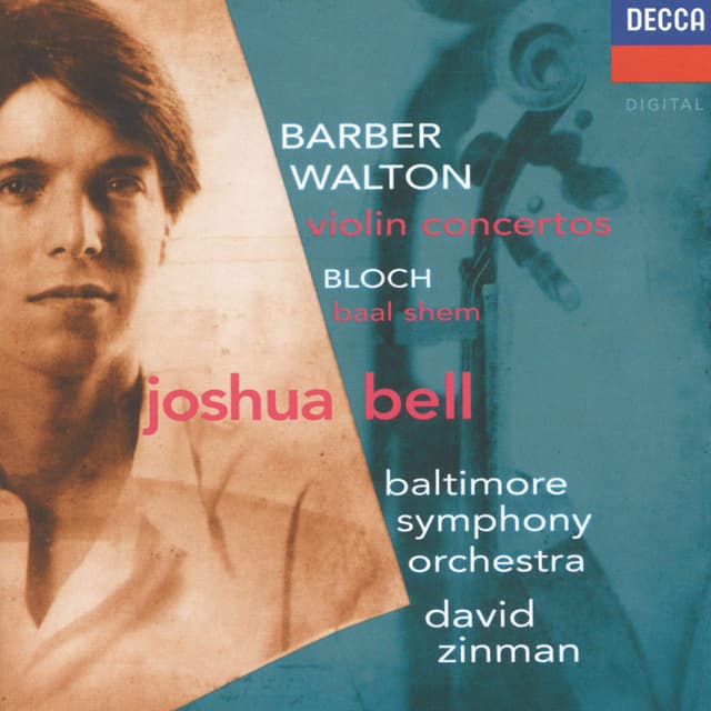 Barber & Walton: Violin Concertos – Bloch: Baal Shem cover