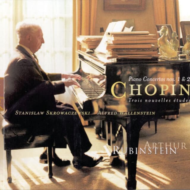 Rubinstein Collection, Vol. 44: All Chopin: Piano Concertos Nos. 1/2; Trois nouvelles etudes, Op. posth. cover