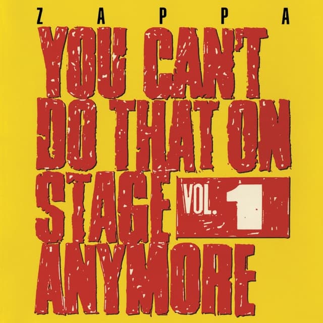 You Can't Do That On Stage Anymore, Vol. 1 cover